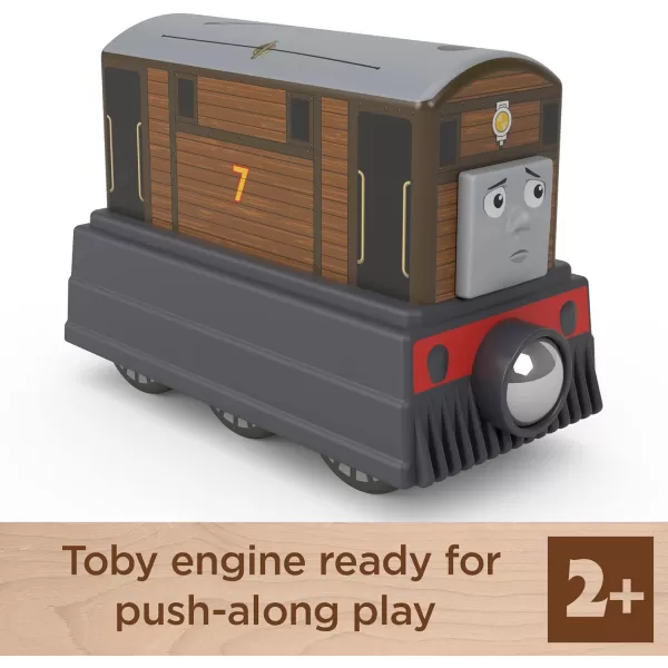 Thomas amp Friends Wooden Railway Toy Train Percy PushAlong Wood Engine For Toddlers amp Preschool Kids Ages 2 YearsWood Vehicle Toby