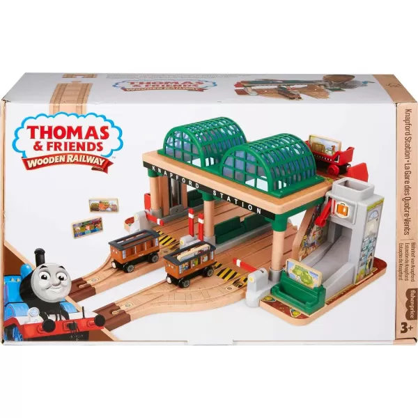 Thomas amp Friends Wooden Railway Toy Train Set Knapford Station Passenger Pickup Wood Playset for Kids Ages 3 YearsThomas amp Friends Wooden Railway Toy Train Set Knapford Station Passenger Pickup Wood Playset for Kids Ages 3 Years