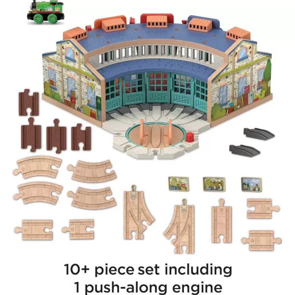 Thomas amp Friends Wooden Railway Toy Train Track Tidmouth Sheds Starter Set With Percy Wood Engine For Ages 3 YearsThomas amp Friends Wooden Railway Toy Train Track Tidmouth Sheds Starter Set With Percy Wood Engine For Ages 3 Years