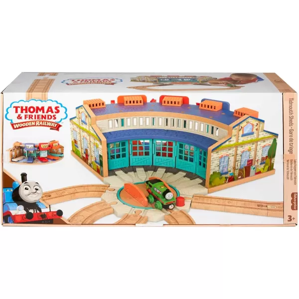 Thomas amp Friends Wooden Railway Toy Train Track Tidmouth Sheds Starter Set With Percy Wood Engine For Ages 3 YearsThomas amp Friends Wooden Railway Toy Train Track Tidmouth Sheds Starter Set With Percy Wood Engine For Ages 3 Years