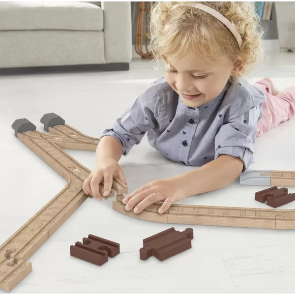 Thomas amp Friends Wooden Railway Track Set Expansion Clackety Track Pack 22 Wood Pieces For Preschool Kids Ages 3 YearsThomas amp Friends Wooden Railway Track Set Expansion Clackety Track Pack 22 Wood Pieces For Preschool Kids Ages 3 Years