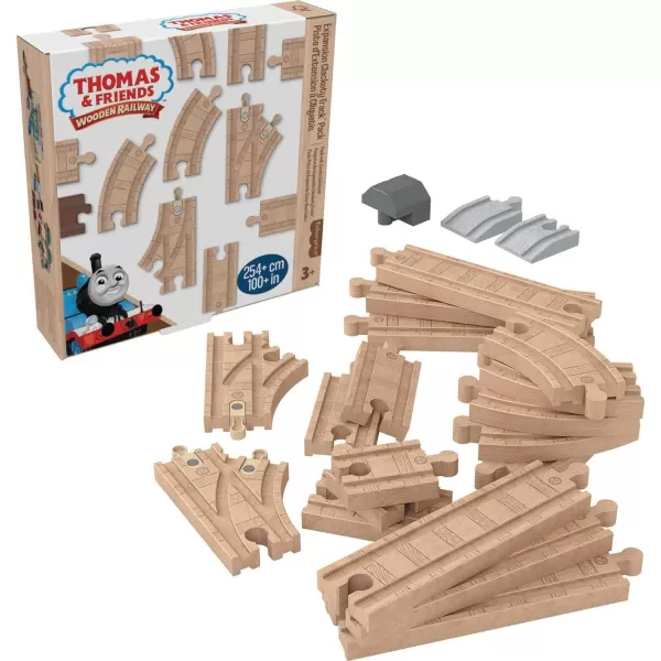 Thomas amp Friends Wooden Railway Track Set Expansion Clackety Track Pack 22 Wood Pieces For Preschool Kids Ages 3 YearsThomas amp Friends Wooden Railway Track Set Expansion Clackety Track Pack 22 Wood Pieces For Preschool Kids Ages 3 Years