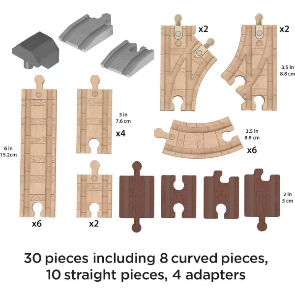 Thomas amp Friends Wooden Railway Track Set Expansion Clackety Track Pack 22 Wood Pieces For Preschool Kids Ages 3 YearsThomas amp Friends Wooden Railway Track Set Expansion Clackety Track Pack 22 Wood Pieces For Preschool Kids Ages 3 Years