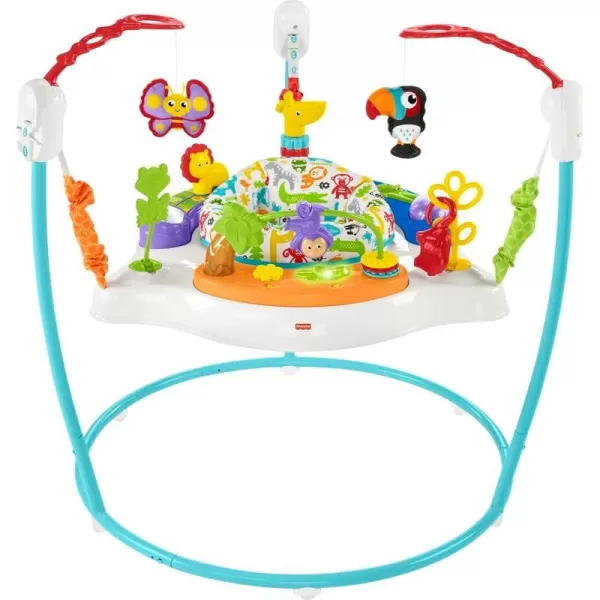 FisherPrice Baby Bouncer Color Climbers Jumperoo Activity Center with Music Lights amp Developmental Toys Amazon ExclusiveAnimal Activity Jumperoo