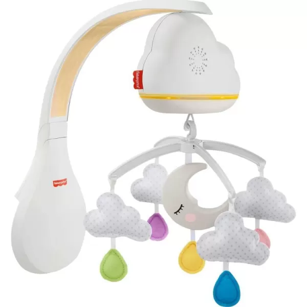 FisherPrice Baby Crib Toy 3in1 Projection Mobile Butterfly Dreams Sound Machine with Light Projection for Newborn to ToddlerCalming Clouds