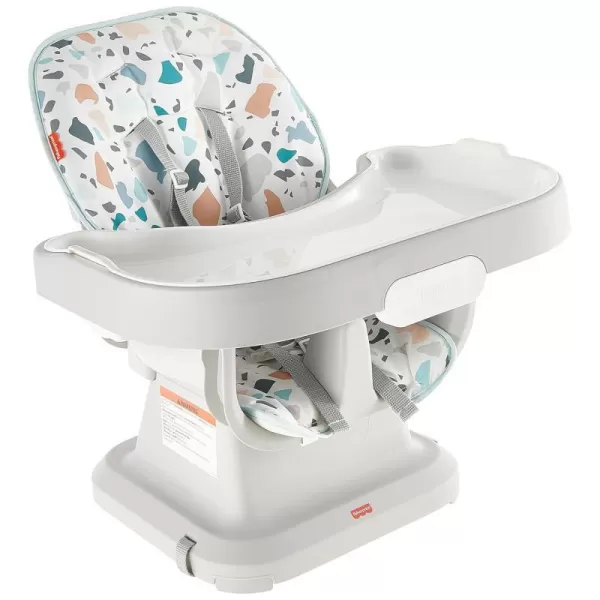 FisherPrice Baby SpaceSaver Simple Clean High Chair Baby to Toddler Portable Dining Seat with Removable Tray Liner Windmill Amazon ExclusivePacific Pebble