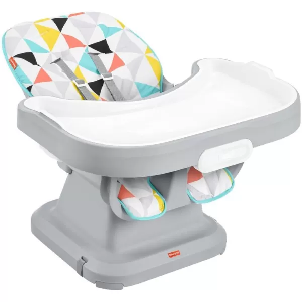 FisherPrice Baby SpaceSaver Simple Clean High Chair Baby to Toddler Portable Dining Seat with Removable Tray Liner Windmill Amazon ExclusiveWindmill