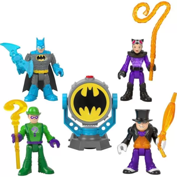 FisherPrice Imaginext DC Super Friends Batman Toys BatTech BatSignal Multipack with 4 Figures amp Accessories for Pretend Play Ages 3 YearsFisherPrice Imaginext DC Super Friends Batman Toys BatTech BatSignal Multipack with 4 Figures amp Accessories for Pretend Play Ages 3 Years