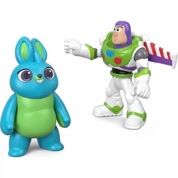 FisherPrice Imaginext Disney Pixar Toy Story 4 Woody amp Forky Figure 2PackBunny amp Buzz Lightyear