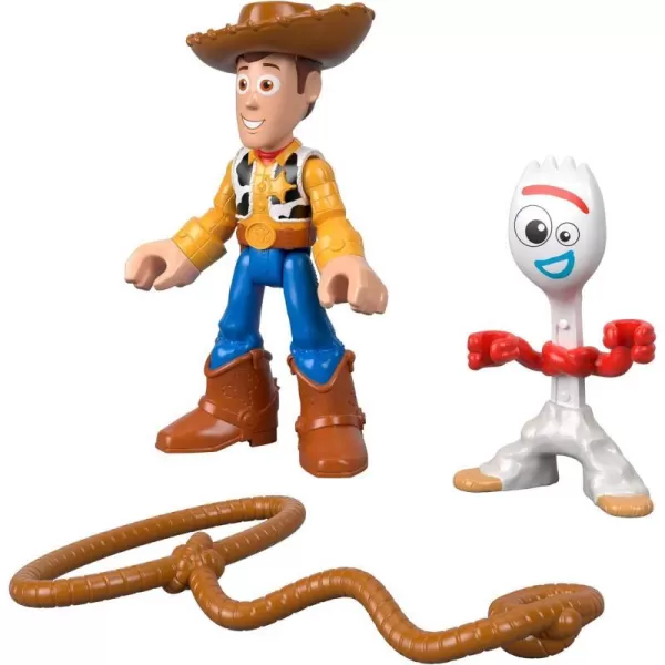 FisherPrice Imaginext Disney Pixar Toy Story 4 Woody amp Forky Figure 2PackWoody amp Forky