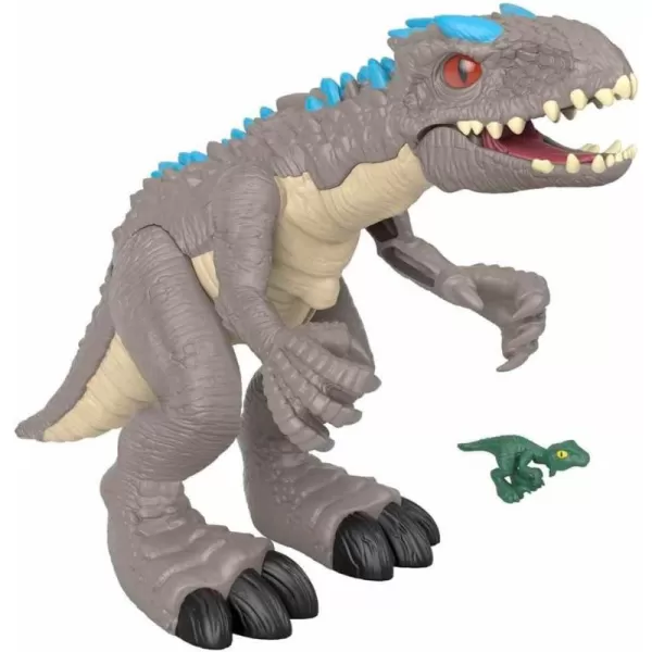 FisherPrice Jurassic World Toys Jurassic World Indominus Rex Dinosaur Toy with Thrashing Action amp Raptor Figure for Pretend Play Ages 3 YearsFisherPrice Jurassic World Toys Jurassic World Indominus Rex Dinosaur Toy with Thrashing Action amp Raptor Figure for Pretend Play Ages 3 Years