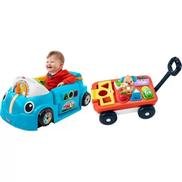 FisherPrice Laugh amp Learn Baby Activity Center Crawl Around Car Interactive Playset with Smart Stages for Infants amp Toddlers Blue Amazon ExclusiveInteractive Playset  Toy GLK15