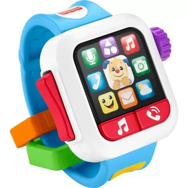 FisherPrice Laugh amp Learn Baby To Toddler Toy Time To Learn Smartwatch With Lights amp Music For Pretend Play Ages 6 MonthsFisherPrice Laugh amp Learn Baby To Toddler Toy Time To Learn Smartwatch With Lights amp Music For Pretend Play Ages 6 Months