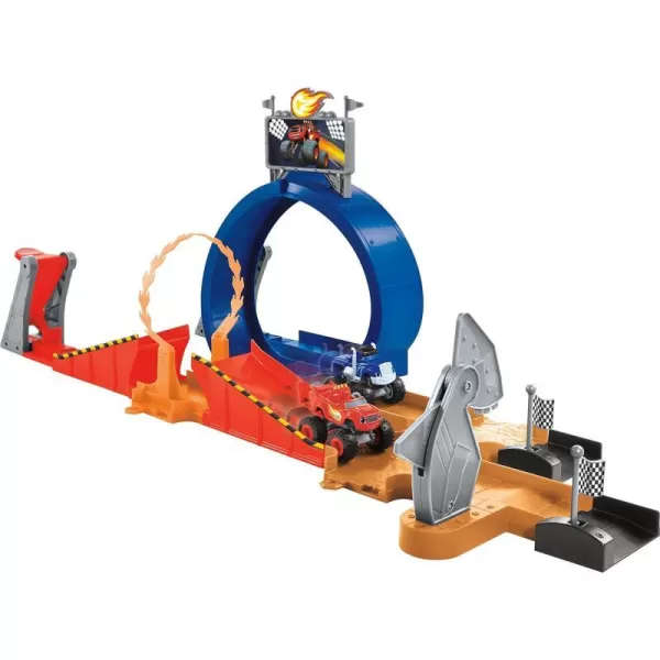 FisherPrice Nickelodeon Blaze and the Monster Machines Monster Dome racetrack playset with stunt track and character trucks for preschool kidsFisherPrice Nickelodeon Blaze and the Monster Machines Monster Dome racetrack playset with stunt track and character trucks for preschool kids