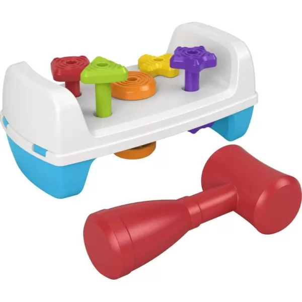 FisherPrice Toddler Toy Tap amp Turn Bench Pretend Tools 2Sided Construction Set for Ages 1 YearsFisherPrice Toddler Toy Tap amp Turn Bench Pretend Tools 2Sided Construction Set for Ages 1 Years