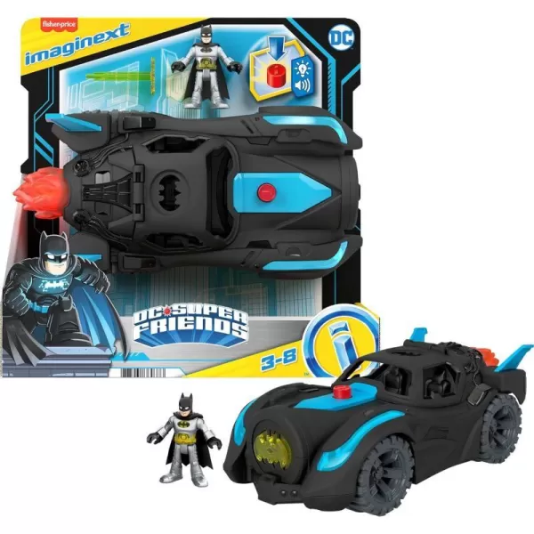 Imaginext DC Super Friends Batman Toys Lights amp Sounds Batmobile with Batman Figure for Pretend Play Ages 3 Years Amazon ExclusiveImaginext DC Super Friends Batman Toys Lights amp Sounds Batmobile with Batman Figure for Pretend Play Ages 3 Years Amazon Exclusive