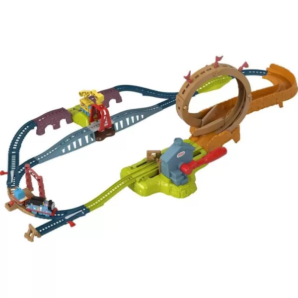 Thomas amp Friends Toy Train Set Loop amp Launch Maintenance Yard With Thomas Motorized Engine amp Carly The Crane For Kids Ages 3 YearsSIOCFFP