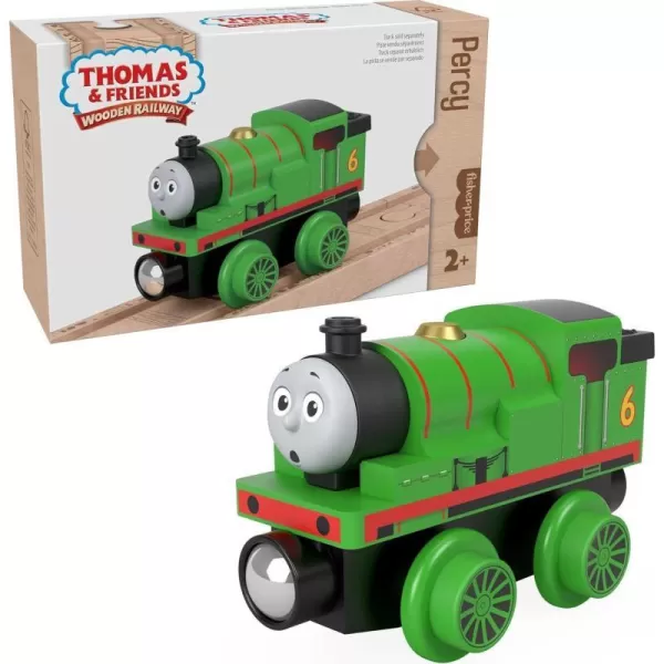 Thomas amp Friends Wooden Railway Toy Train Percy PushAlong Wood Engine For Toddlers amp Preschool Kids Ages 2 YearsWood Vehicle Percy