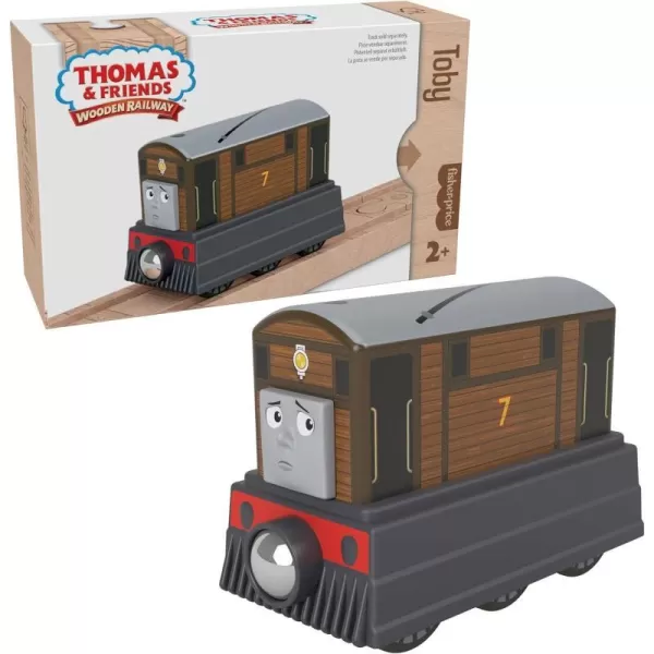 Thomas amp Friends Wooden Railway Toy Train Percy PushAlong Wood Engine For Toddlers amp Preschool Kids Ages 2 YearsWood Vehicle Toby