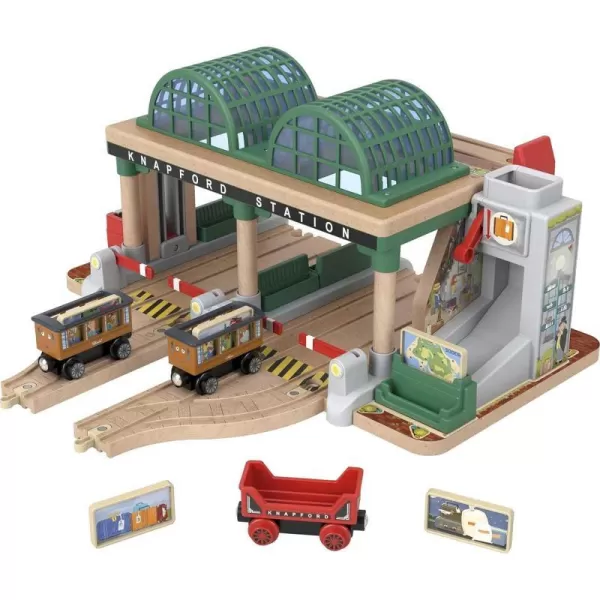 Thomas amp Friends Wooden Railway Toy Train Set Knapford Station Passenger Pickup Wood Playset for Kids Ages 3 YearsThomas amp Friends Wooden Railway Toy Train Set Knapford Station Passenger Pickup Wood Playset for Kids Ages 3 Years