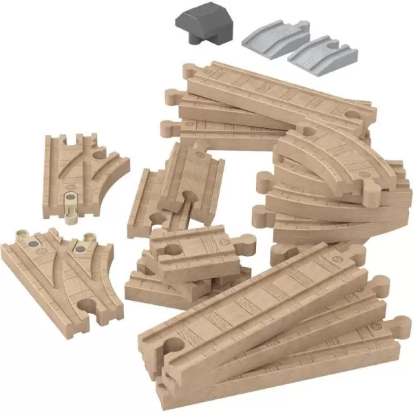 Thomas amp Friends Wooden Railway Track Set Expansion Clackety Track Pack 22 Wood Pieces For Preschool Kids Ages 3 YearsThomas amp Friends Wooden Railway Track Set Expansion Clackety Track Pack 22 Wood Pieces For Preschool Kids Ages 3 Years