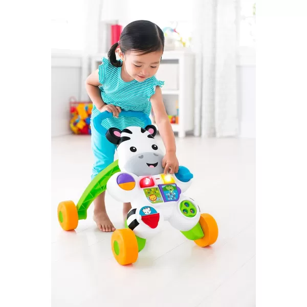 FisherPrice Baby Learning Toy Learn With Me Zebra Walker With Music Lights And Fine Motor Activities For Ages 6 MonthsStandard Packaging