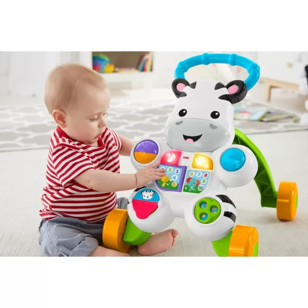 FisherPrice Baby Learning Toy Learn With Me Zebra Walker With Music Lights And Fine Motor Activities For Ages 6 MonthsStandard Packaging