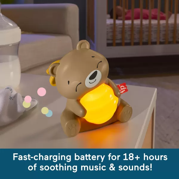 FisherPrice Baby Portable Baby Sound Machine Soothe amp Go Succulent with Customizable Music amp Timers for NewbornsOn the Go Bear Soother