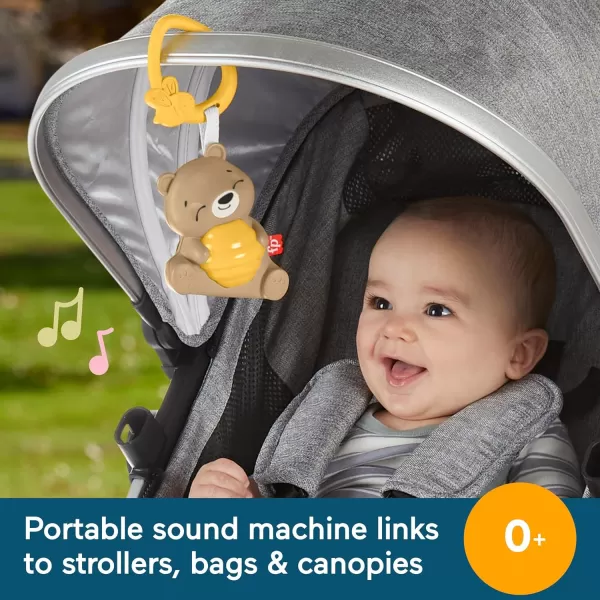 FisherPrice Baby Portable Baby Sound Machine Soothe amp Go Succulent with Customizable Music amp Timers for NewbornsOn the Go Bear Soother