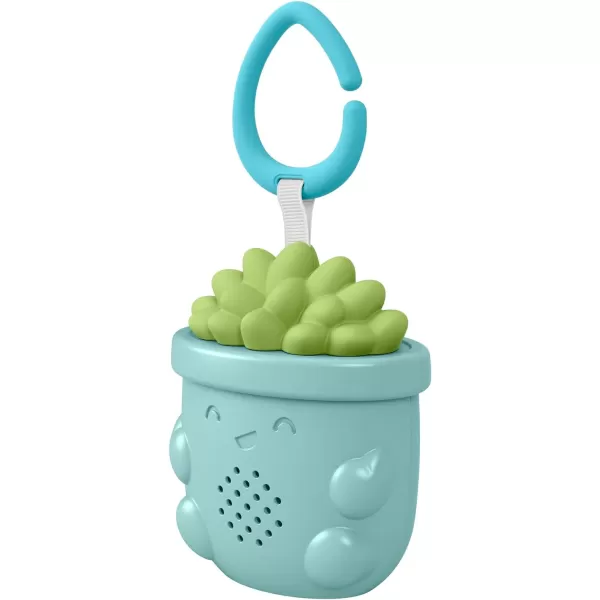 FisherPrice Baby Portable Baby Sound Machine Soothe amp Go Succulent with Customizable Music amp Timers for NewbornsSucculent Soother