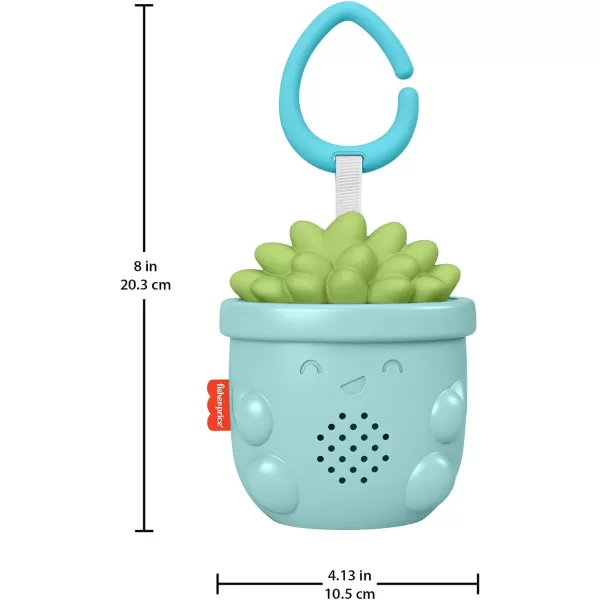 FisherPrice Baby Portable Baby Sound Machine Soothe amp Go Succulent with Customizable Music amp Timers for NewbornsSucculent Soother