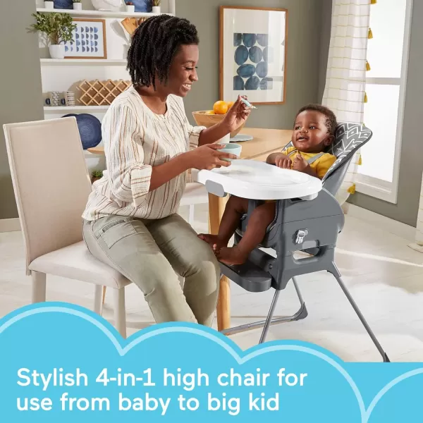 FisherPrice Baby to Toddler Deluxe High Chair and Portable Booster Seat with Tray Liner Plus Washable Seat Pad and Tray Gray TribalFisherPrice Baby to Toddler Deluxe High Chair and Portable Booster Seat with Tray Liner Plus Washable Seat Pad and Tray Gray Tribal