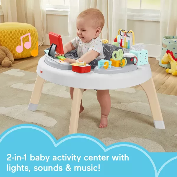 FisherPrice Baby to Toddler Learning Toy 2in1 Like a Boss Activity Center and Play Table with Lights Music and SoundsLike a Boss