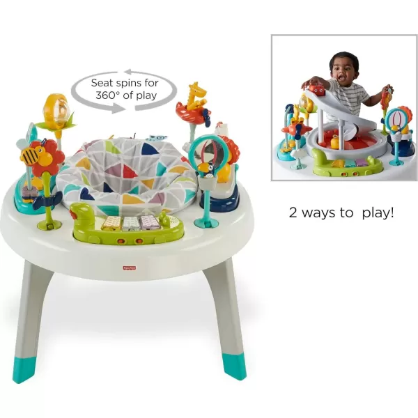 FisherPrice Baby to Toddler Learning Toy 2in1 Like a Boss Activity Center and Play Table with Lights Music and SoundsSafari