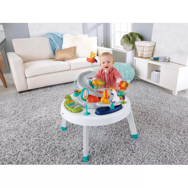 FisherPrice Baby to Toddler Learning Toy 2in1 Like a Boss Activity Center and Play Table with Lights Music and SoundsSafari