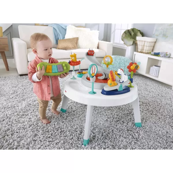 FisherPrice Baby to Toddler Learning Toy 2in1 Like a Boss Activity Center and Play Table with Lights Music and SoundsSafari