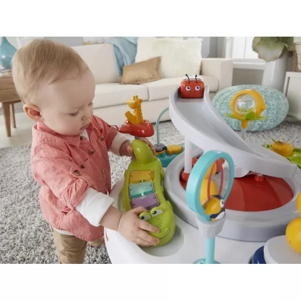 FisherPrice Baby to Toddler Learning Toy 2in1 Like a Boss Activity Center and Play Table with Lights Music and SoundsSafari