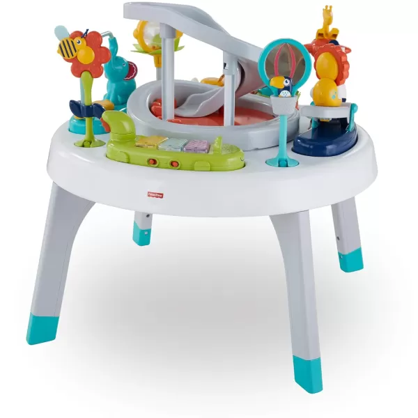 FisherPrice Baby to Toddler Learning Toy 2in1 Like a Boss Activity Center and Play Table with Lights Music and SoundsSafari