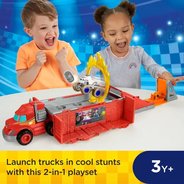 FisherPrice Blaze and the Monster Machines Toy Car Race Track Launch amp Stunts Hauler Transforming Playset with Diecast VehicleFisherPrice Blaze and the Monster Machines Toy Car Race Track Launch amp Stunts Hauler Transforming Playset with Diecast Vehicle