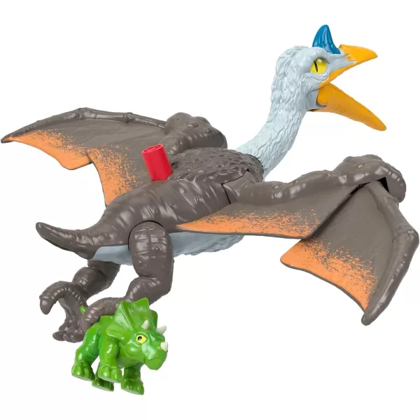 FisherPrice Imaginext Jurassic World Dominion Dinosaur Toy Soaring Quetzal with Triceratops amp Accessory 3Piece Preschool Set 3 YearsFisherPrice Imaginext Jurassic World Dominion Dinosaur Toy Soaring Quetzal with Triceratops amp Accessory 3Piece Preschool Set 3 Years