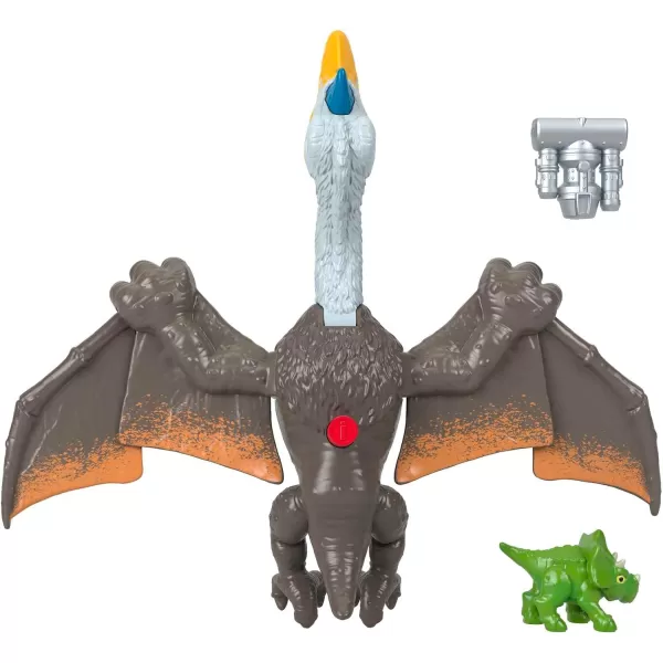 FisherPrice Imaginext Jurassic World Dominion Dinosaur Toy Soaring Quetzal with Triceratops amp Accessory 3Piece Preschool Set 3 YearsFisherPrice Imaginext Jurassic World Dominion Dinosaur Toy Soaring Quetzal with Triceratops amp Accessory 3Piece Preschool Set 3 Years