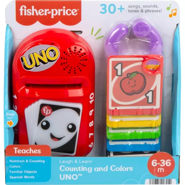 FisherPrice Laugh amp Learn Baby amp Toddler Toy Counting And Colors Uno With Educational Music amp Lights For Ages 6 MonthsFisherPrice Laugh amp Learn Baby amp Toddler Toy Counting And Colors Uno With Educational Music amp Lights For Ages 6 Months