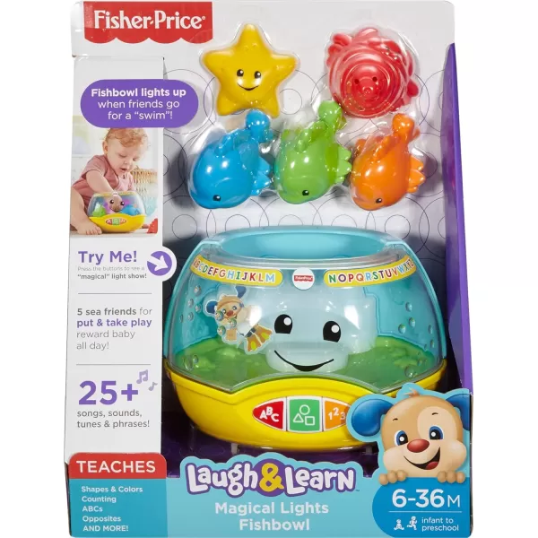 FisherPrice Laugh amp Learn Baby amp Toddler Toy Magical Lights Fishbowl With Smart Stages Learning Content For Ages 6 MonthsFisherPrice Laugh amp Learn Baby amp Toddler Toy Magical Lights Fishbowl With Smart Stages Learning Content For Ages 6 Months