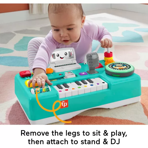 FisherPrice Laugh amp Learn Baby amp Toddler Toy Mix amp Learn Dj Table Musical Activity Center With Lights amp Sounds For Ages 6 MonthsStandard Packaging