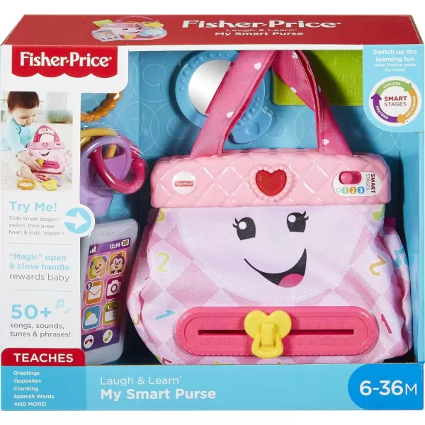 FisherPrice Laugh amp Learn Baby amp Toddler Toy My Smart Purse Pretend Dress Up Set With Lights amp Learning Songs For Ages 6 MonthsFisherPrice Laugh amp Learn Baby amp Toddler Toy My Smart Purse Pretend Dress Up Set With Lights amp Learning Songs For Ages 6 Months