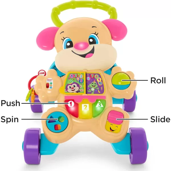 FisherPrice Laugh amp Learn Baby amp Toddler Toy Smart Stages Learn With Sis Walker Educational Music Lights And ActivitiesSis Walker