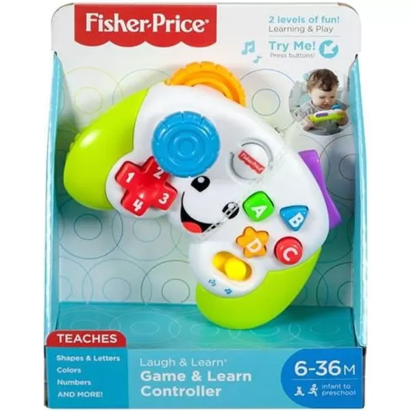 FisherPrice Laugh amp Learn Baby amp Toddler Toy Twist amp Learn Gamer Pretend Video Game With Lights amp Music For Ages 9 MonthsStandard