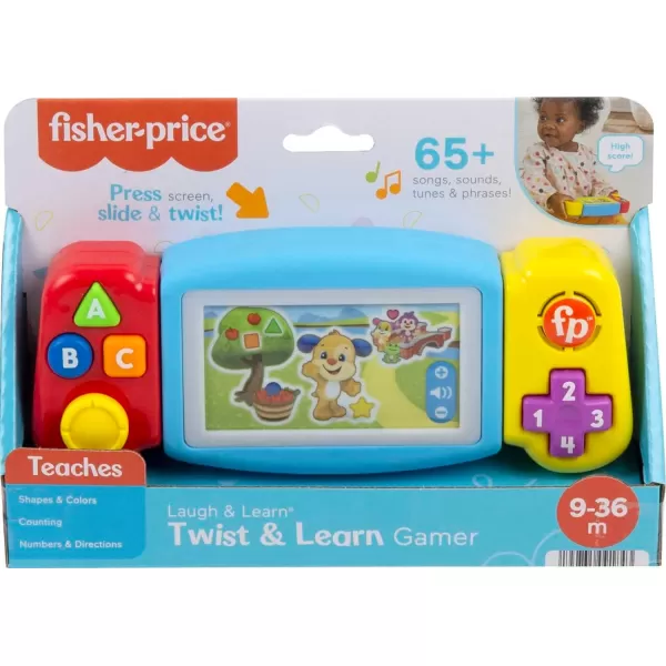 FisherPrice Laugh amp Learn Baby amp Toddler Toy Twist amp Learn Gamer Pretend Video Game With Lights amp Music For Ages 9 MonthsTwist amp Learn