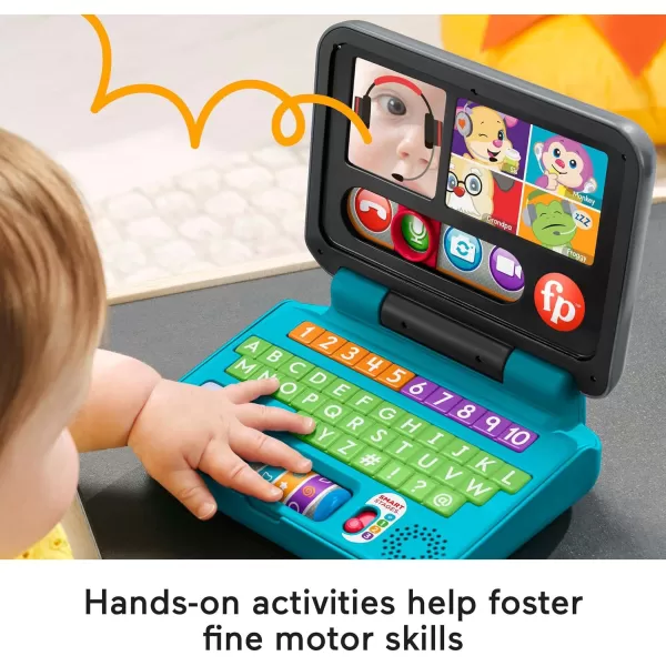 FisherPrice Laugh amp Learn Baby to Toddler Toy Lets Connect Laptop Pretend Computer with Smart Stages for Ages 6 MonthsFisherPrice Laugh amp Learn Baby to Toddler Toy Lets Connect Laptop Pretend Computer with Smart Stages for Ages 6 Months