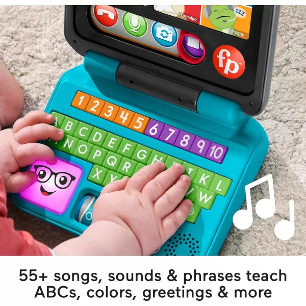 FisherPrice Laugh amp Learn Baby to Toddler Toy Lets Connect Laptop Pretend Computer with Smart Stages for Ages 6 MonthsFisherPrice Laugh amp Learn Baby to Toddler Toy Lets Connect Laptop Pretend Computer with Smart Stages for Ages 6 Months